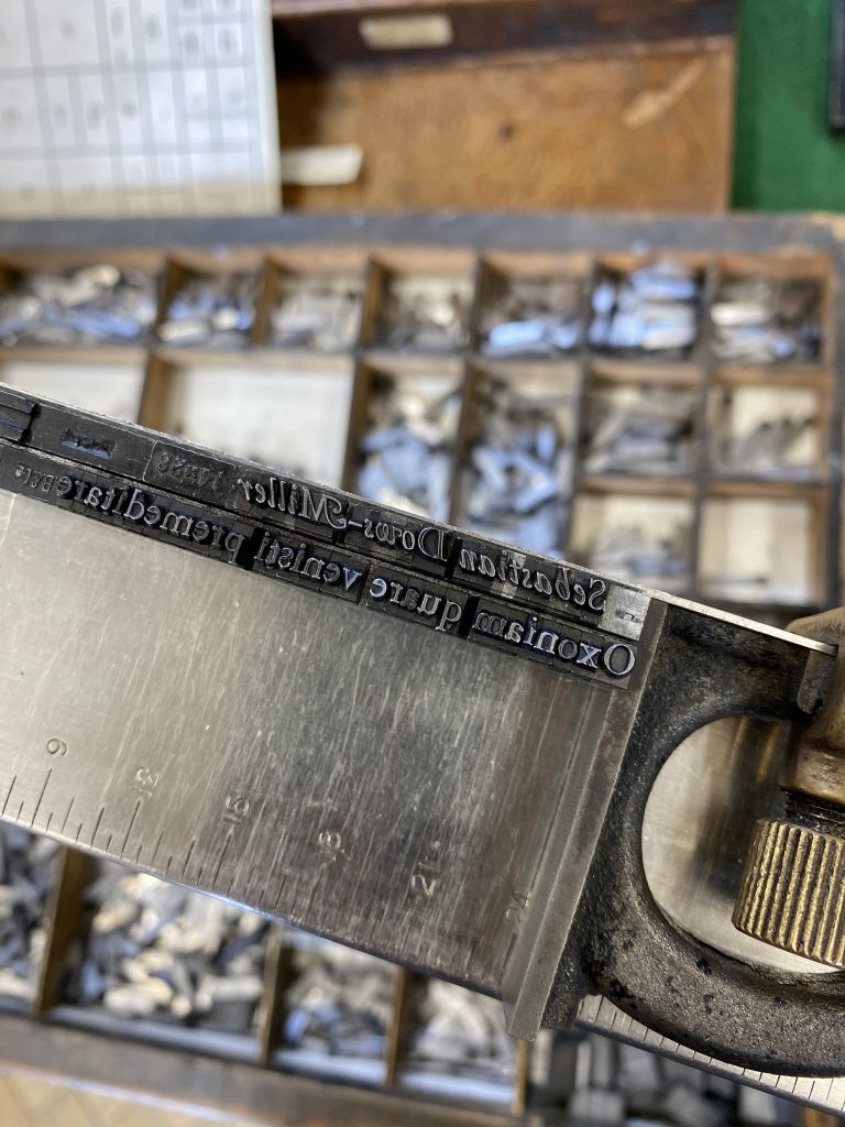 Composing stick
